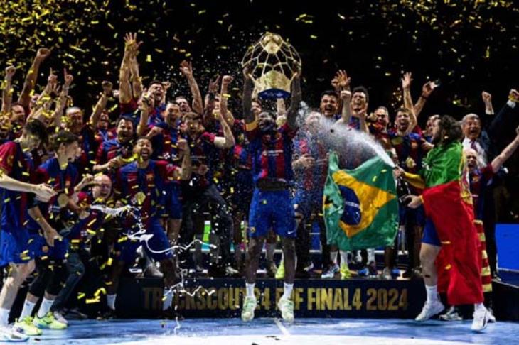 للمرة الـ12.. برشلونة بطلاً لدوري أبطال أوروبا لليد